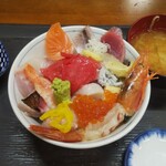 花のや - 特上海鮮丼(1800円)