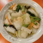 中華料理 香州 - 77番　　エビあんかけ塩焼きそば