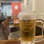 Sake Obanzai Niku Yadokari - 生ビール　中　　　600円