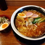 俺の中華たなか家 - 「紅色の冷しらーめん」＆「まかない飯」着丼＼(^o^)／