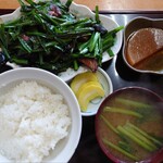 ますや食堂 - レバニラ定食