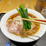 超純水採麺 天国屋 - 小松菜