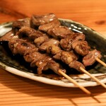 Yakitori (grilled chicken skewers) heart