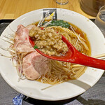 超純水採麺 天国屋 - 鶏そぼろの餡掛け