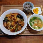 竹内 - 中華丼セット 900円