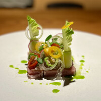 Metis 六本木 - 長崎県産本マグロ中トロ薪焼き 旬野菜