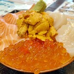 魚金食堂 - わがまま海鮮丼4種盛り