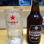 のぶちゃん - ホッピー380円　割るスペースがない！！［驚）