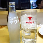 のぶちゃん - レモンサワー380円　これまた割るスペースがない！！［驚）