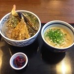 たんた家 - 天丼・小カレーうどんセット