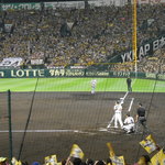 阪神甲子園球場 - 打席の桧山選手