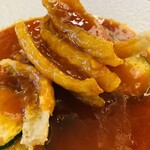 中国料理萬里 - キスの香り揚げ。