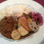 ペーパームーン - 日替わりランチ、夏野菜のカレー