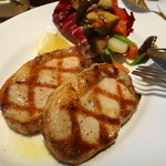 CICADA - シンプルなイベリコ・べジョータのグリル、ナスのマリネサラダ2400円