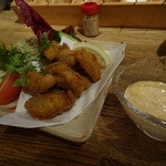 ビストロ割烹 YAOYA - カキフライ(自家製タルタル）