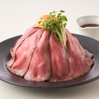 常陸牛のローストビーフ　ユッケ風