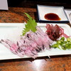 Umisachi - 料理写真:さびせごし（￥700）。島でサビと呼ばれる「クロシビカマス」を骨ごと叩き切った、ワイルドなお刺身
