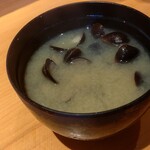 SUSHI TOKYO TEN、 - シジミの味噌汁