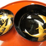 旅亭半水廬 - 内側が美しい椀