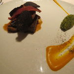 レストラン ラ フィネス - ブレス産小鳩のローストとその腿肉のブーダンノワール3