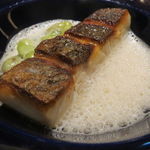 レストラン ラ フィネス - 豊後水道よりイシモチのロースト、丹波の黒豆を添えて2