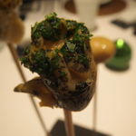 レストラン ラ フィネス - マッシュルームのギリシャ風、鶏のブイヨンで煮込んだツブ貝3