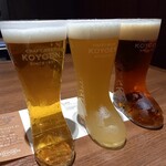 CRAFT BEER KOYOEN - 浩養園ゴールデンエール、浩養園ヴァイツェン、浩養園インディアペールラガー