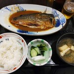 ときわ食堂 - さば味噌煮定食。