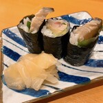 鮨 うみから - シメのシメサバ♪サバガリマキは全員に食べてほしい