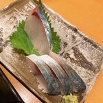 鮨 うみから - 食べかけ。ツヤツヤうまうま。好き過ぎて。