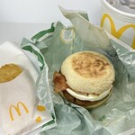 マクドナルド - 料理写真:月見マフィン 朝マックバリューセット 580円 (2023/09)