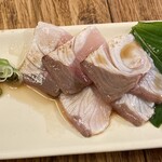 スタンド豆魚 - ハマチの炙りポン酢