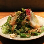 炭焼 おかげさん - おかげさんサラダ。自家製ドレッシング