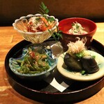 炭焼 おかげさん - 前菜4種