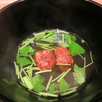 神保町 傳 - 25年10月ミンク鯨と三つ葉の椀