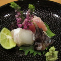 日本料理 たかむら - 男鹿産のマグロとヒラメ、愛知産のトリ貝