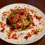 青山Indigo - 牛ハラミの炙り焼き、カラフル ”Vege” とタルエッグ