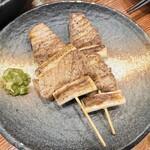魚真 - カジキねぎ間串焼き