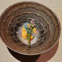 天満橋 吉安 - 甘海老の昆布締め①