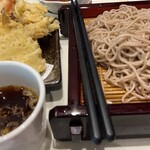 AOI GARDEN FOOD HALL - 天せいろ。そばを一口食べた後に気づいて撮影。