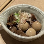 金山おでん 串揚げ でーもん - 砂肝の燻製醬油漬け