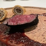 カンテサンス - キャラメリゼした表面の食感とソースが素晴らしい