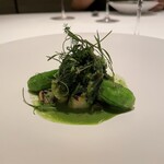 カンテサンス - グリーンオリーブやアンチョビのソース