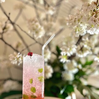 自家製シロップのノンアルコールカクテル