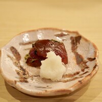 すし処 睦月 - 長崎ヤイト鰹　辛味大根