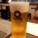 酒と肴 シンメ - サッポロ黒ラベル生：700円