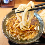 久兵衛屋 - 豚肉増し 肉つけ汁うどん（並盛）「豚こってり旨味！お肉２倍」※メニュー表記通り