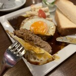 星乃珈琲店 - ハンバーグプレート