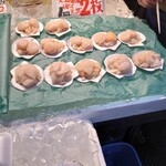 青森魚菜センター - とにかくデカいホタテ