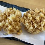 手打ち蕎麦山元 - とうもろこしのかき揚げ